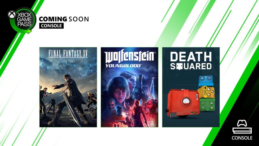 Xbox Gamepass Final Fantasy XV Wolfestein Youngblood Death Squared