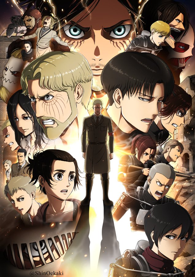 Attack on Titan: Divulgado pôster sensacional da quarta temporada