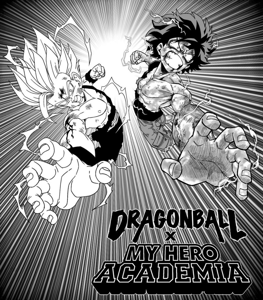 Artista brasileiro imaginou um crossover épico entre Dragon Ball e My Hero Academia