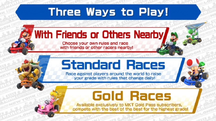 Mario Kart Tour Multiplayer Modos