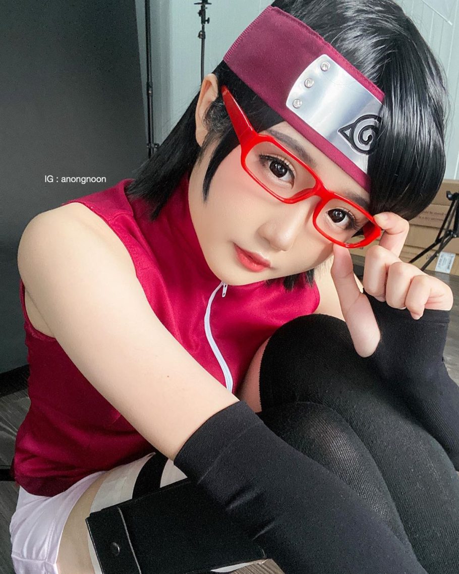 Naruto: Cosplay de Uchiha Sarada está pronta para ser Hokage