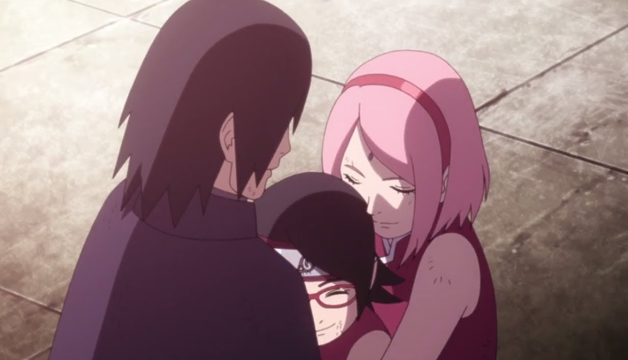 Capítulo 44 de Boruto trouxe uma adorável cena da família Uchiha