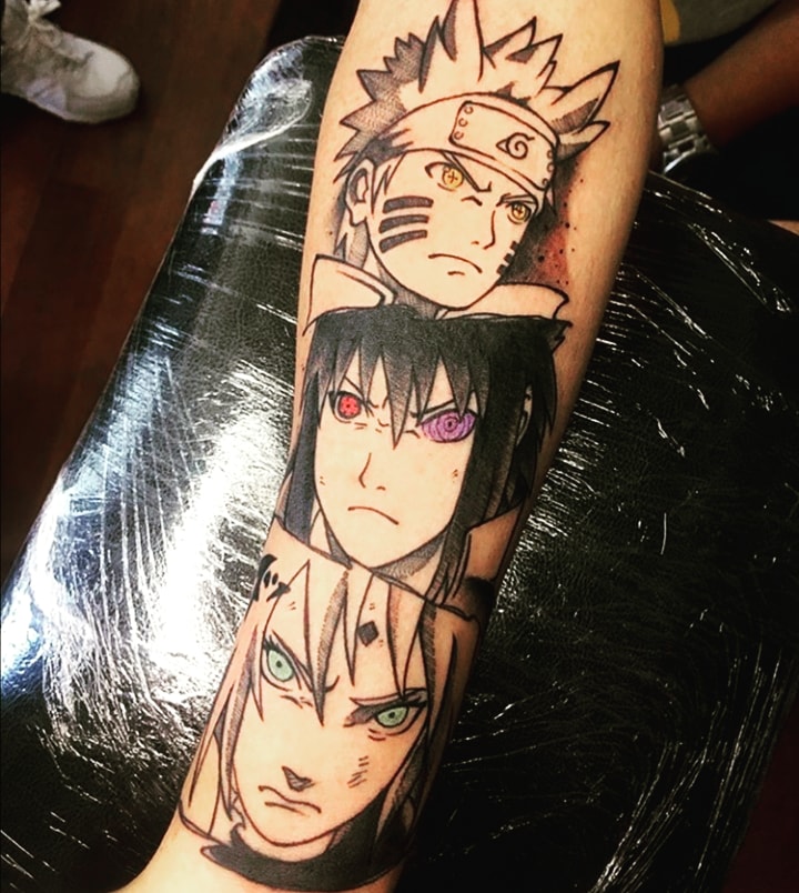 Fã de Naruto viraliza com uma tatuagem incrível do Time Critical Hits