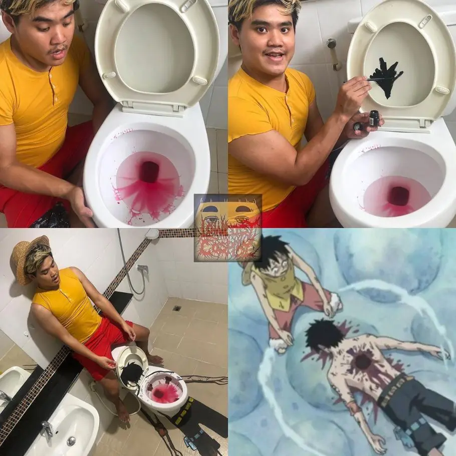 Cospobre de One Piece recria morte de Ace de forma hilária