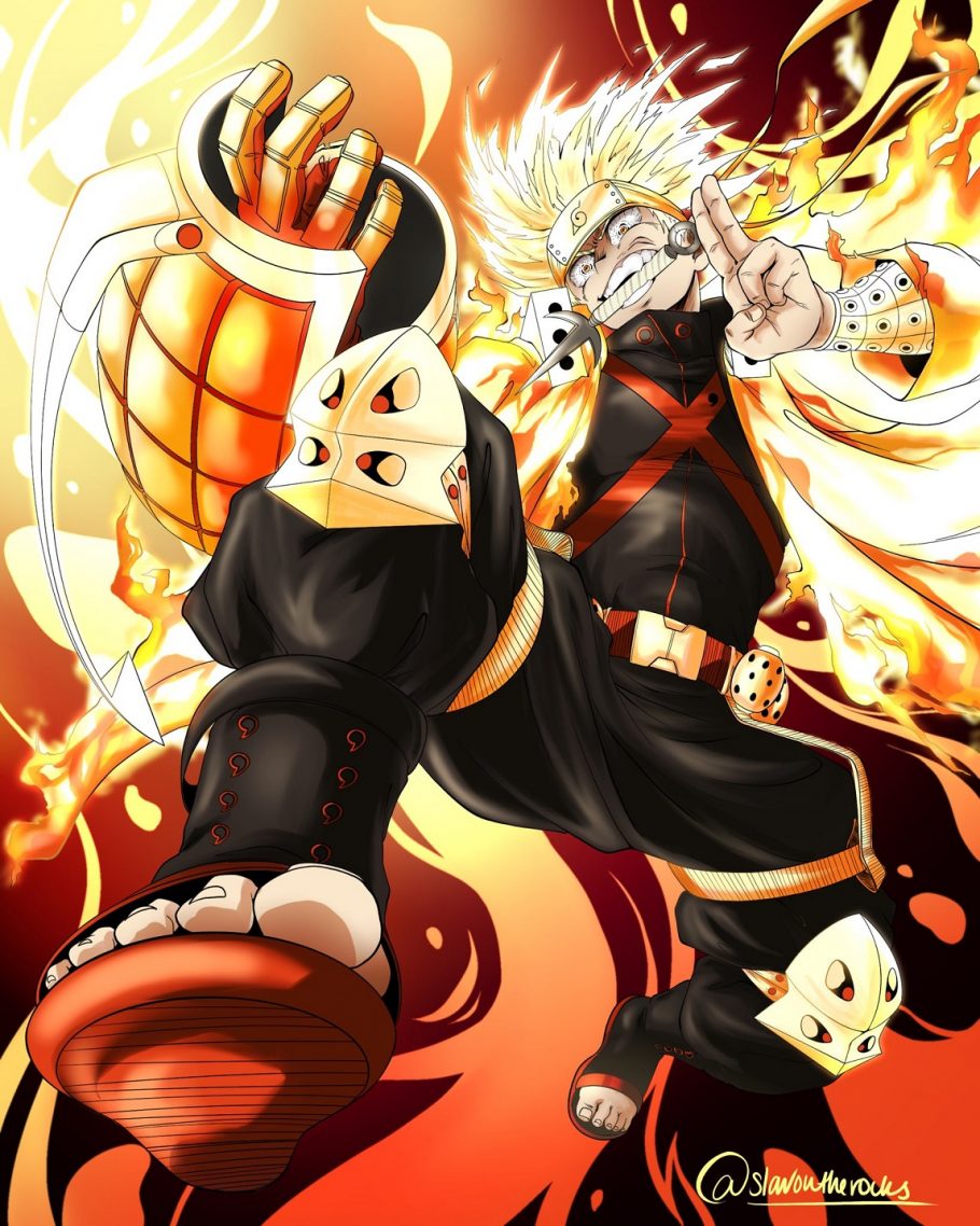 Fã cria incrível fusão entre Naruto e Bakugo