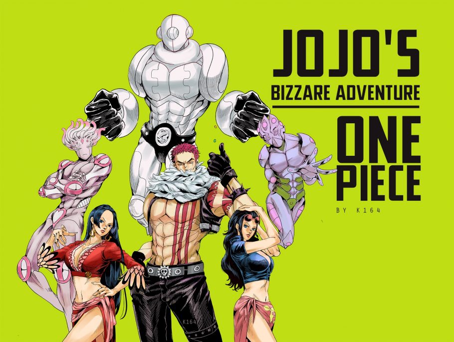 Artista reimagina personagens de One Piece no estilo visual de JoJo's Bizarre Adventure