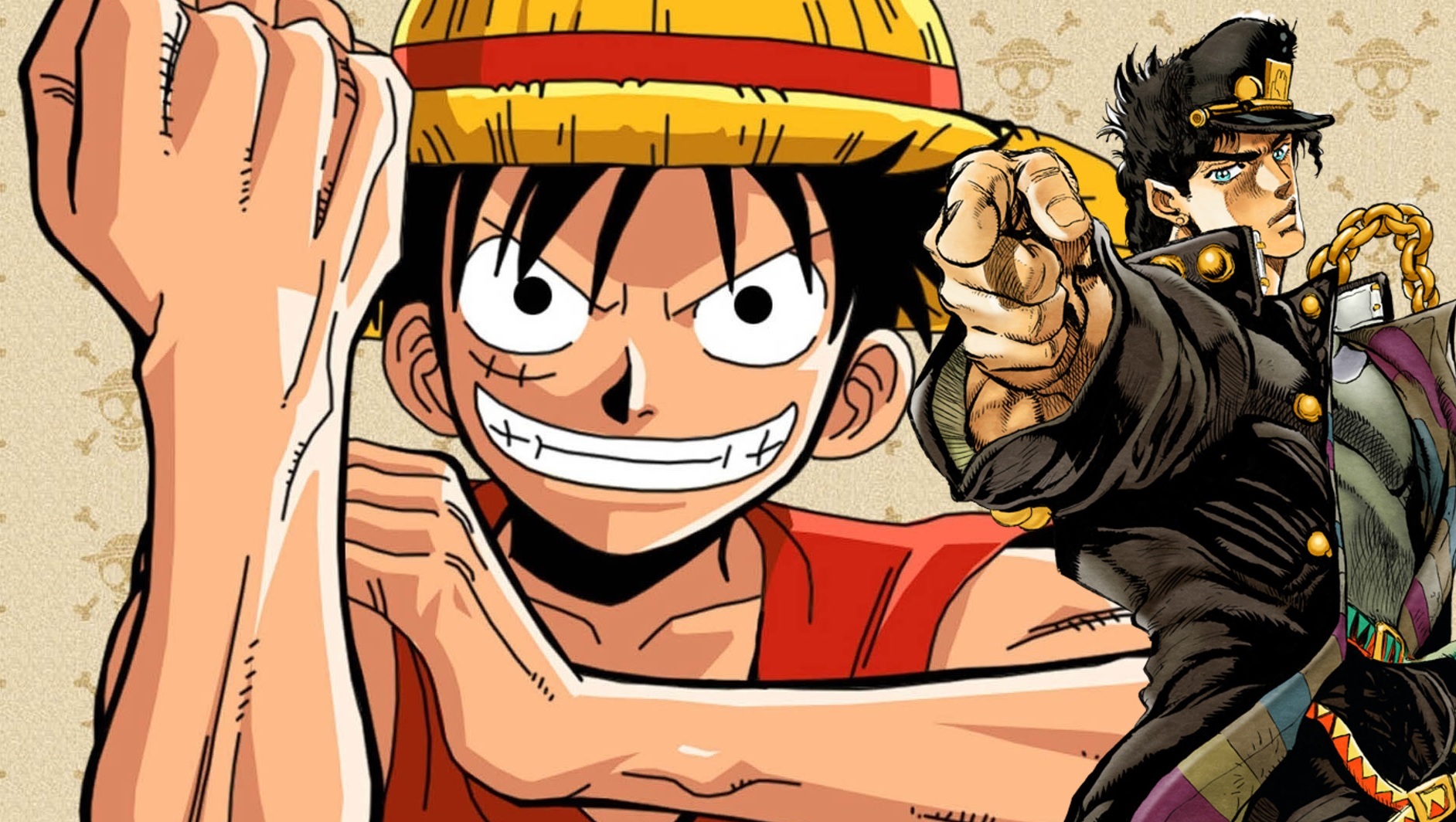 Artista reimagina personagens de One Piece no estilo visual de JoJo's Bizarre Adventure
