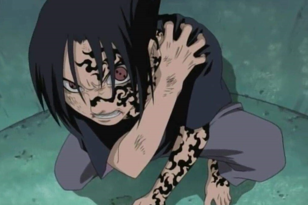 Uchiha Sasuke marca da maldição Lv 2