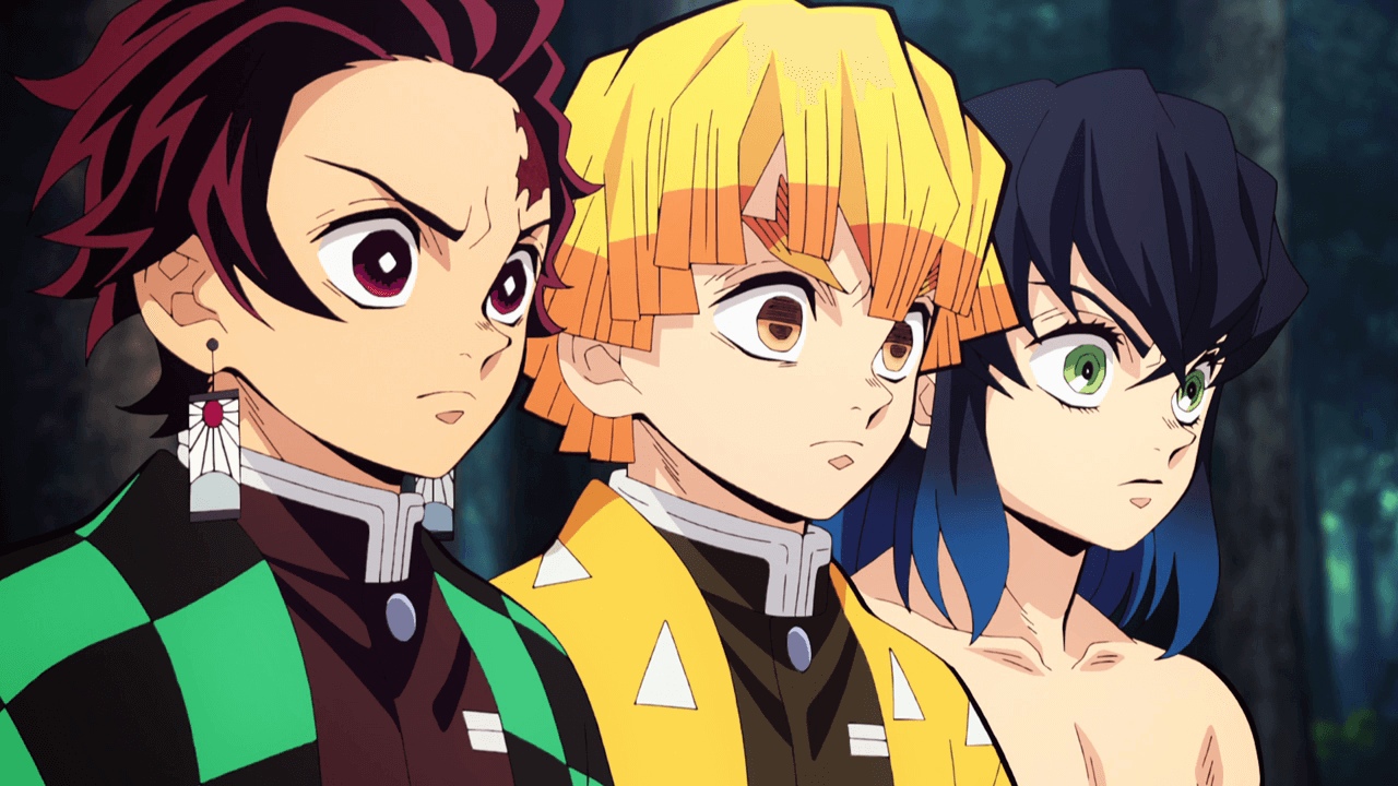 REACT Tanjiro, Zenitsu e Inosuke (Kimetsu no Yaiba)-Caçadores De