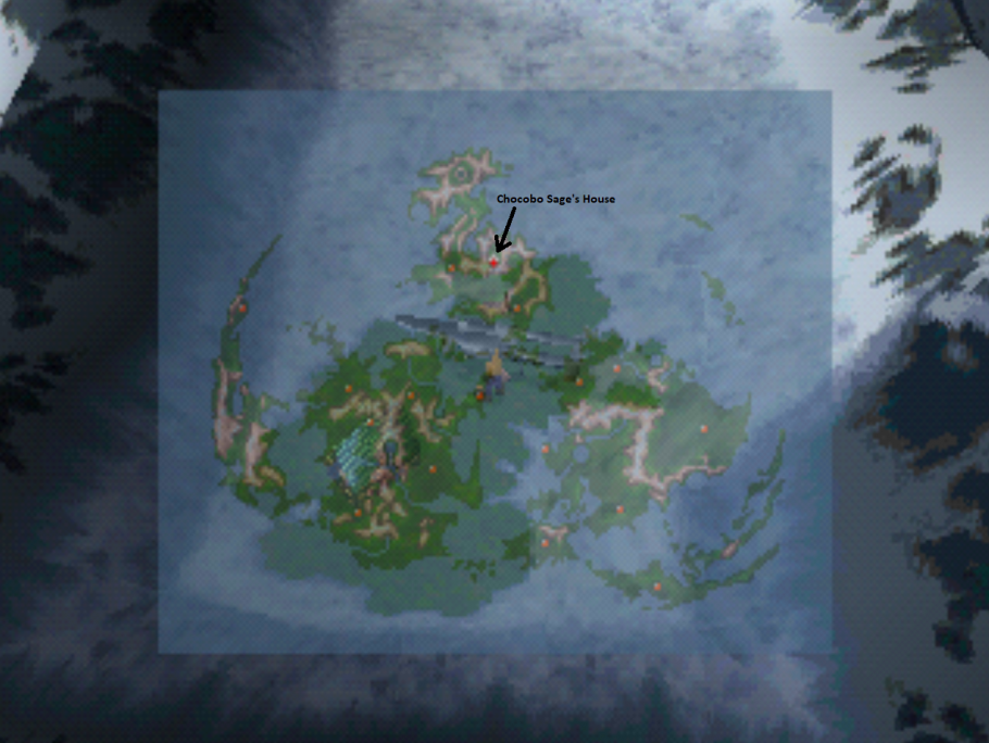 Final Fantasy 7 Chocobo Sage Mapa