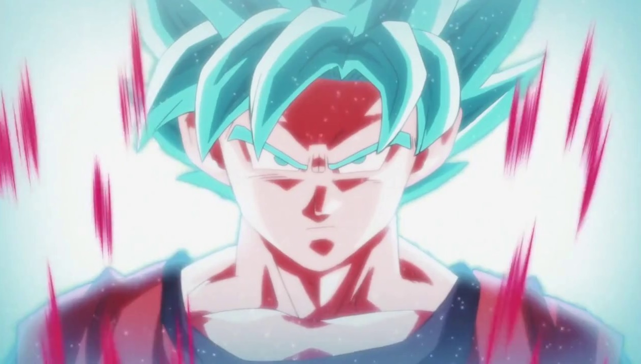 Super Saiyan Blue Kaioken Goku with White Hair - wide 7