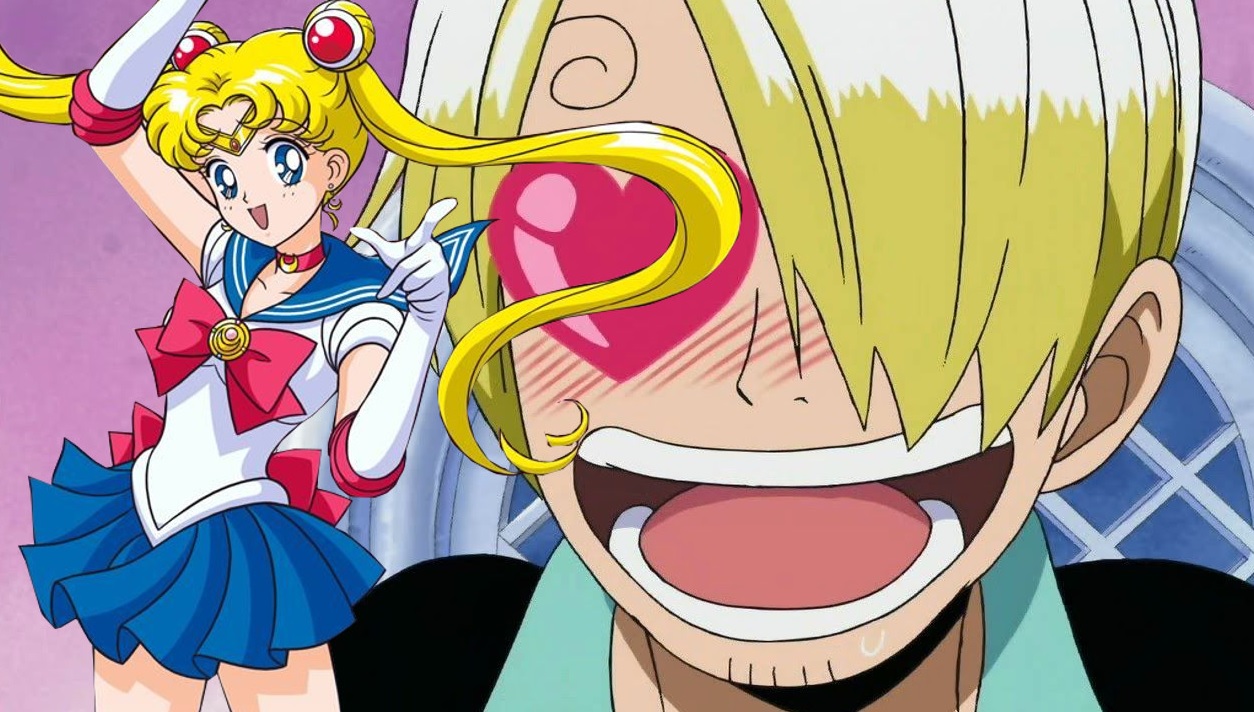 Artista viraliza ao criar crossover hilário entre Sailor Moon e One Piece