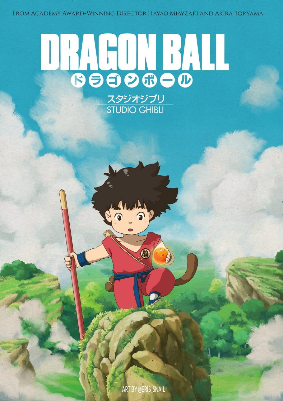 Artista brasileiro imagina como seria um filme de Dragon Ball no estilo do Studio Ghibli