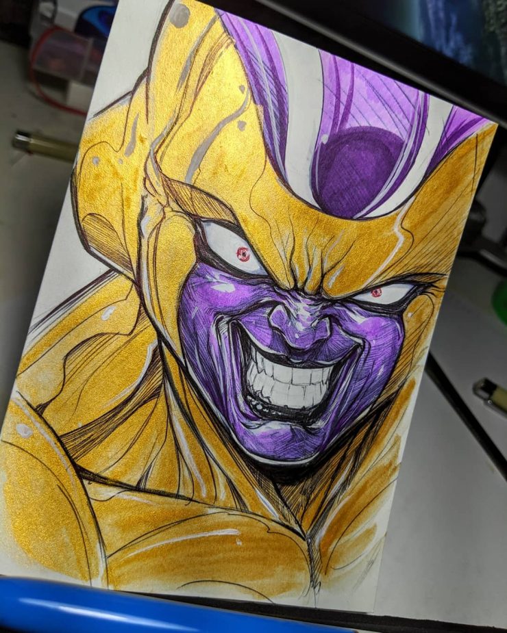 COMO DESENHAR O FREEZA DE DRAGON BALL (FÁCIL) /// HOW TO DRAW