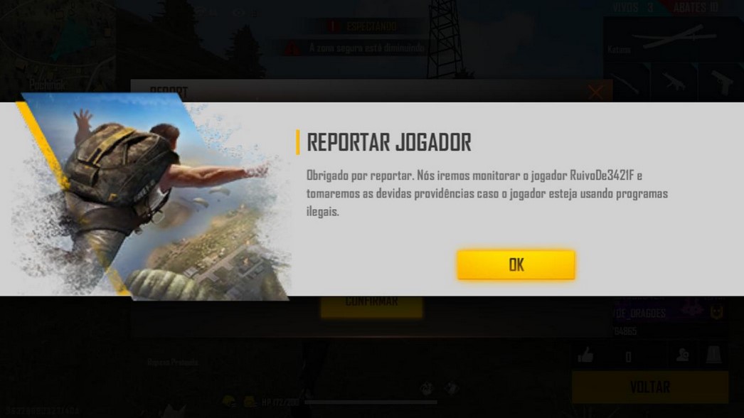 Free Fire - Como reportar um Hacker - Critical Hits
