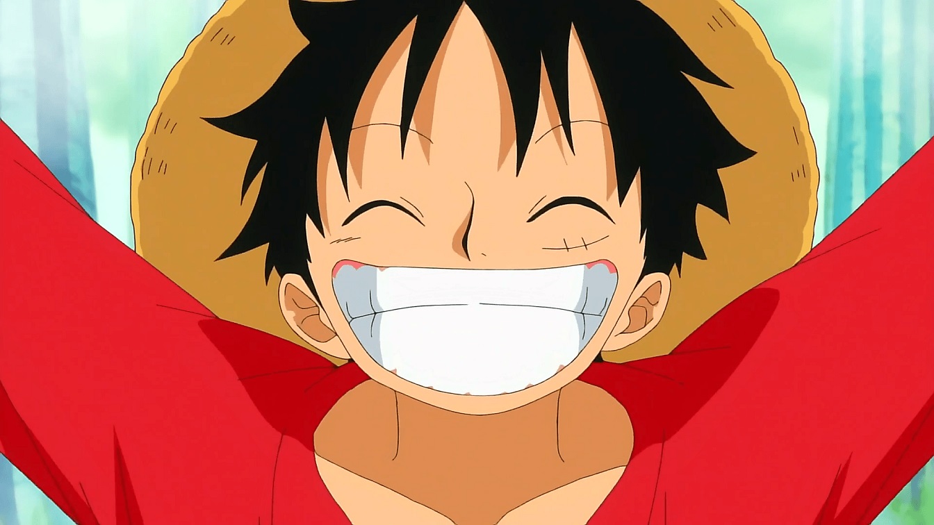 Monkey D. Luffy do One Piece. Imagens do anime e dos jogos.