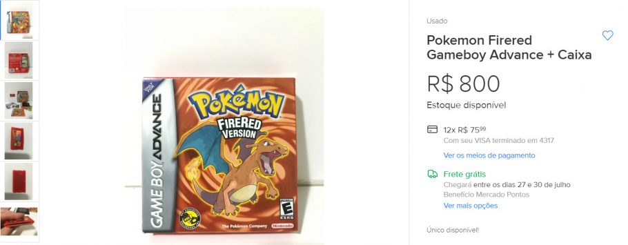 Saiba quais os jogos de Pokémon mais caros hoje em dia