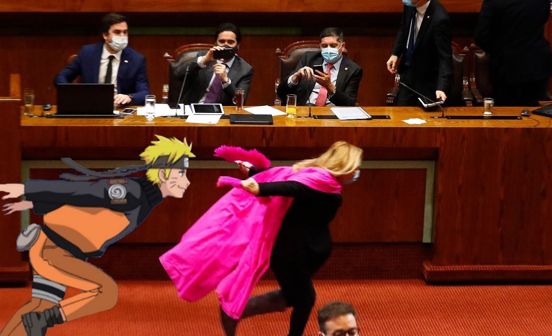 Deputada chilena viraliza após correr igual ao Naruto no Congresso