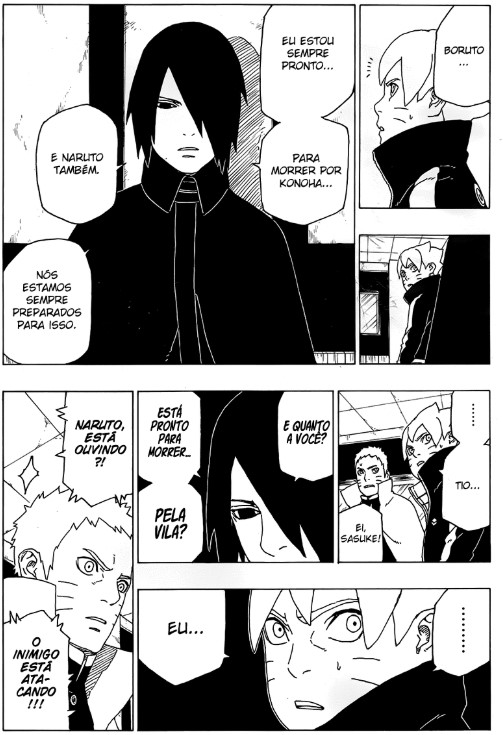 Boruto: Naruto e Sasuke se unem para nova grande batalha no mangá