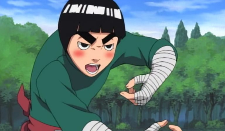 Artista brasileiro fez uma ilustração incrível de Rock Lee utilizando o Punho Embriagado em