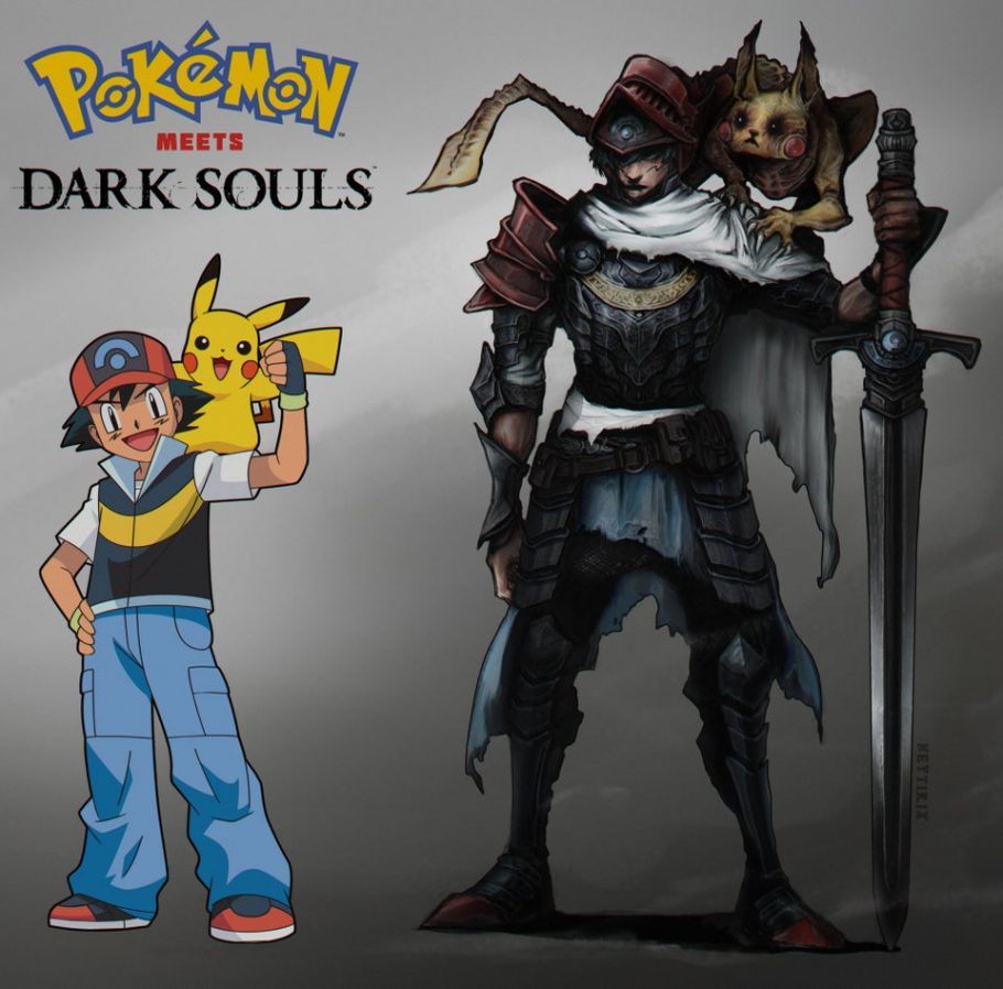 Fã cria crossover entre Pokémon e Dark Souls e o resultado é impressionante
