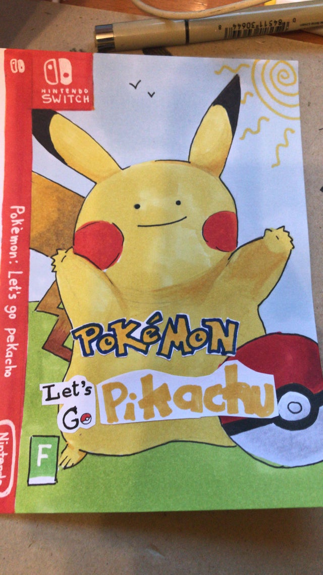 Fã viraliza ao criar uma capa própria para Pokémon Let's Go Pikachu