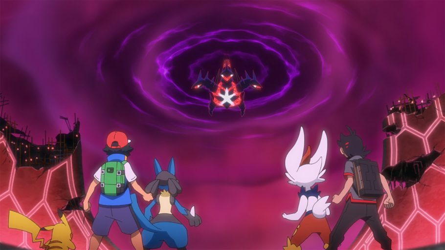 Abertura de Pokémon Journey revela luta de Ash e Goh contra Eternatus