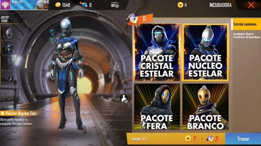 Free Fire Royale Galáxia