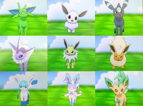 Eevee e Suas Evoluções