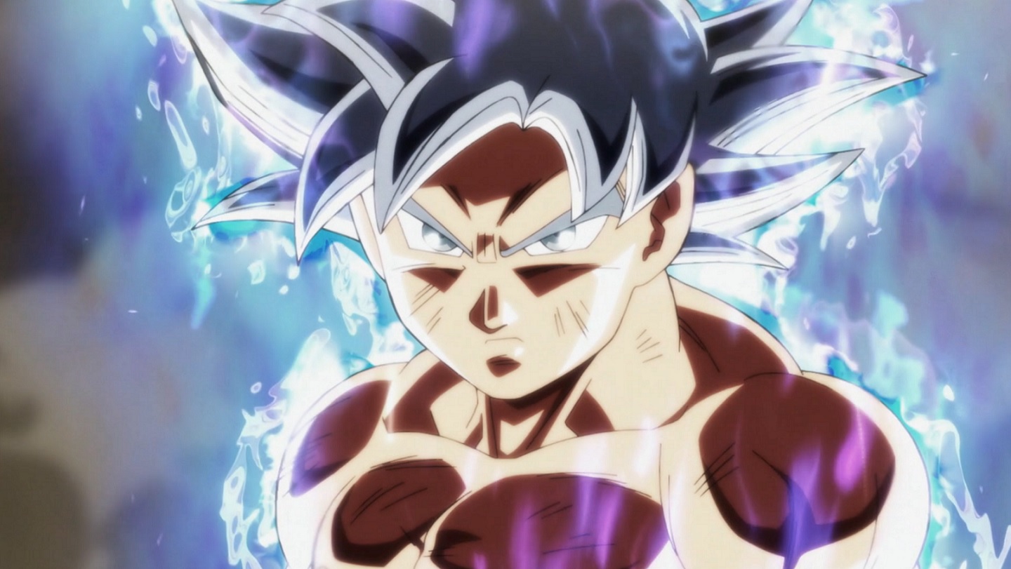 Quadro Metalizado Goku instinto Superior Dragon Ball Super Anime