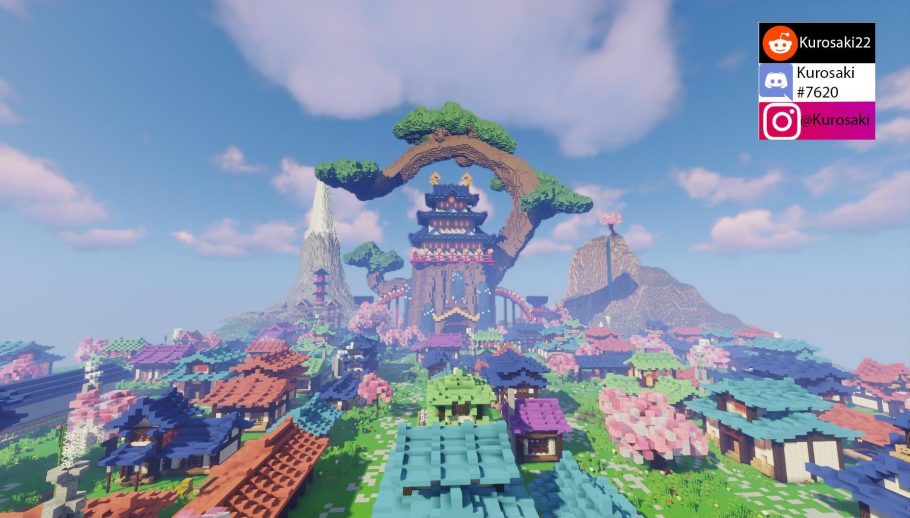 Fã de One Piece recria a Capital das Flores no Minecraft