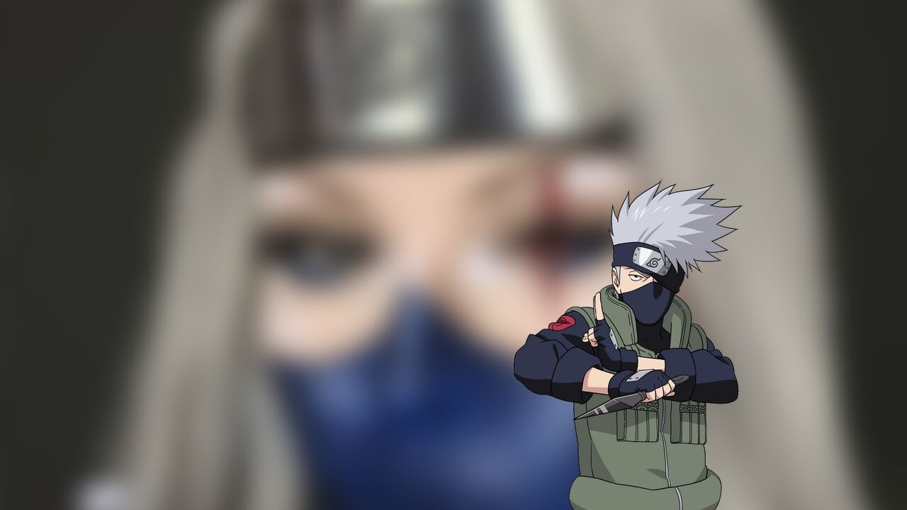 Cosplay de Naruto com pintura corporal