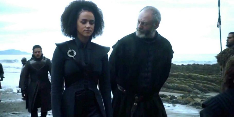 Game of Thrones quase transformou Davos e Missandei em um casal