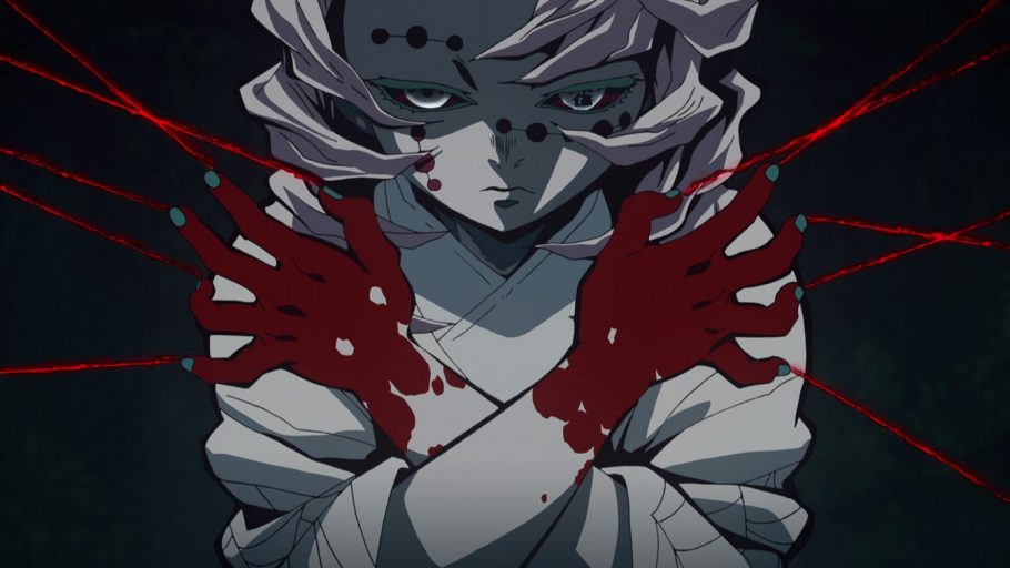 Anime Demon Slayer: Kimetsu no Yaiba Aranha Oni Ayaki Rui Fantasma