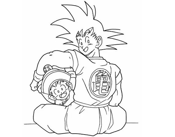 dragon ball  Goku desenho, Desenhos para colorir naruto, Esboço de anime