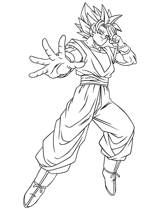 jogo de colorir goku  Dragon drawing, Goku drawing, Dragon ball artwork