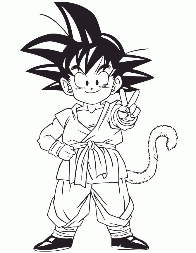 Desenhos de Dragon Ball para colorir 