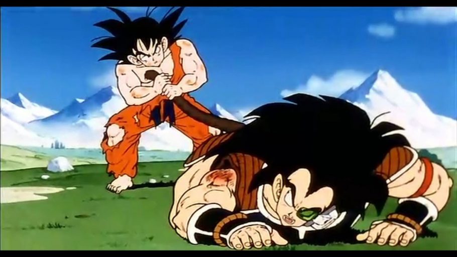 A história da Infância de GOKU, RADITZ E TURLES