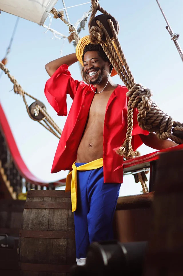 Chapéu Luffy One Piece Cosplay 2020 Pirata Verão Anime