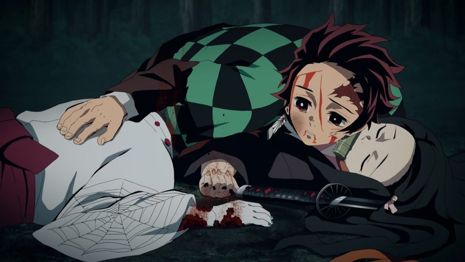 Anime Demon Slayer: Kimetsu no Yaiba Aranha Oni Ayaki Rui Fantasma