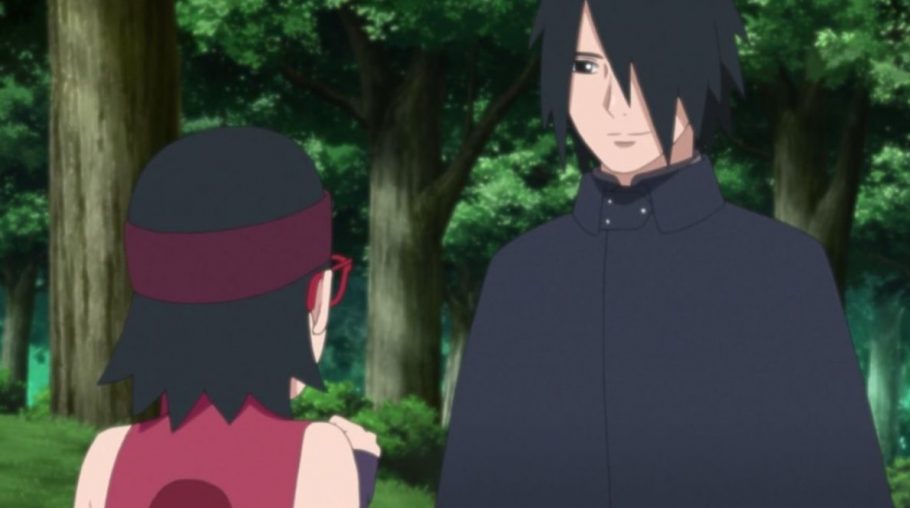 SASUKE E SARADA MOMENTO DE PAI E FILHA