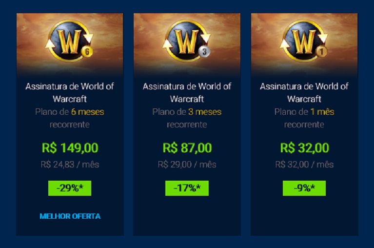 Assinatura de World of Warcraft ficou mais barato no Brasil