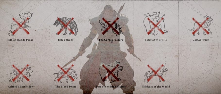 Assassin's Creed Valhalla - Animais Lendários e seus locais