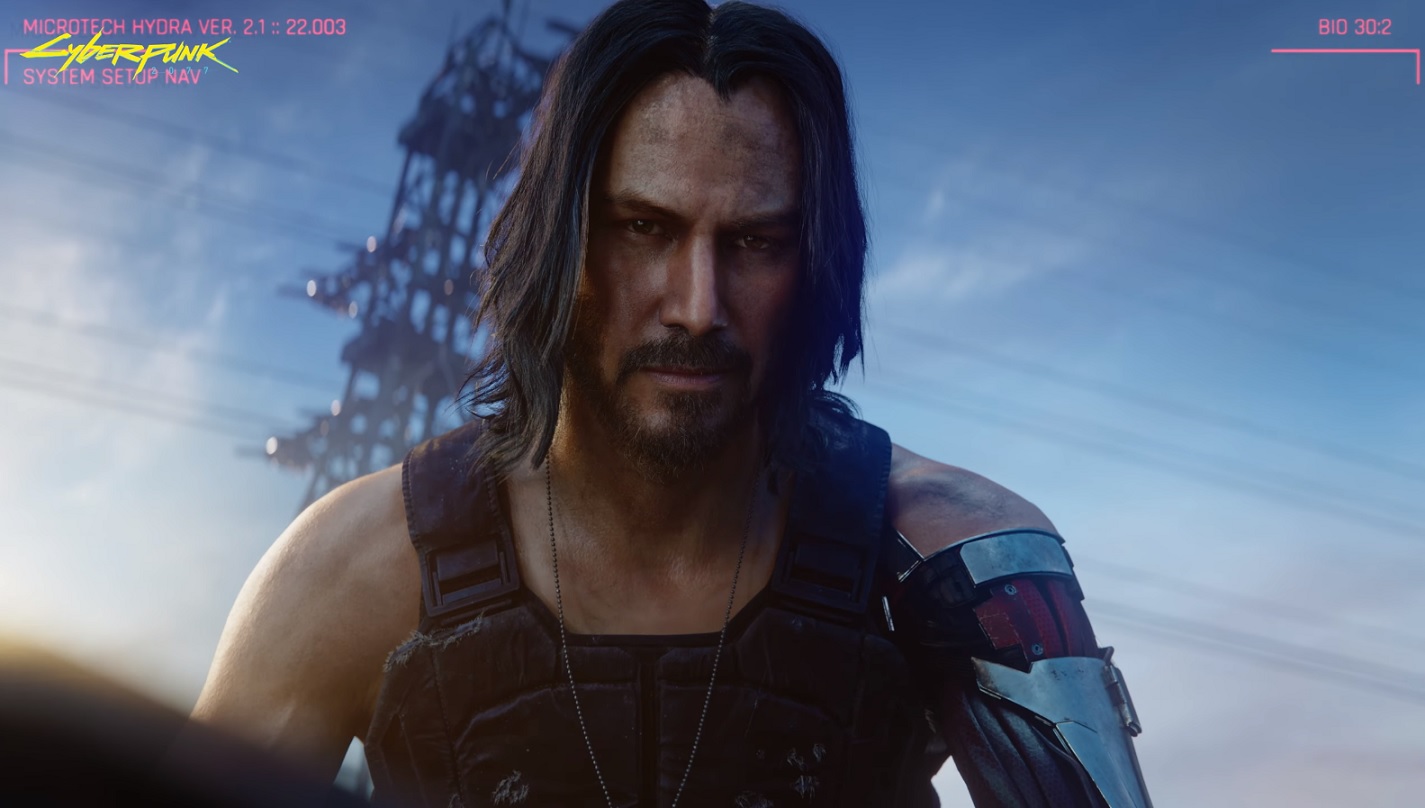 Novo trailer de Cyberpunk 2077 destaca Johnny Silverhand, o personagem de Keanu Reeves