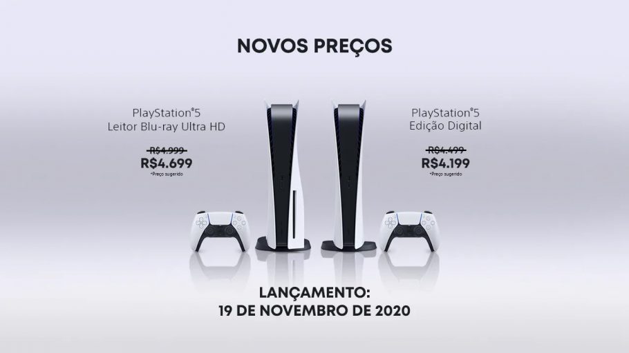 Sony reduz o preço do PS5 no Brasil