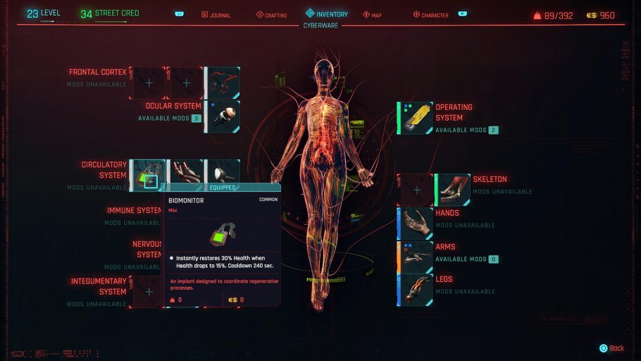 Cyberpunk 2077 - Os melhores implantes cibernéticos do jogo