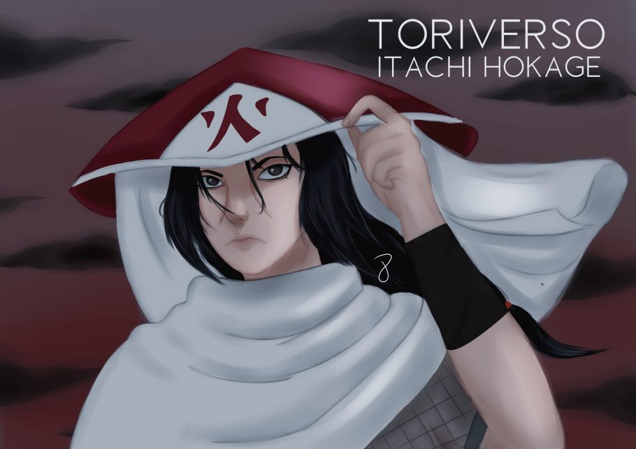 Este seria o visual de Itachi como Hokage em Naruto Shippuden