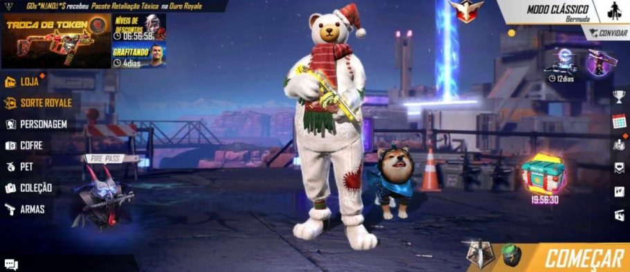 Free Fire skins Natal