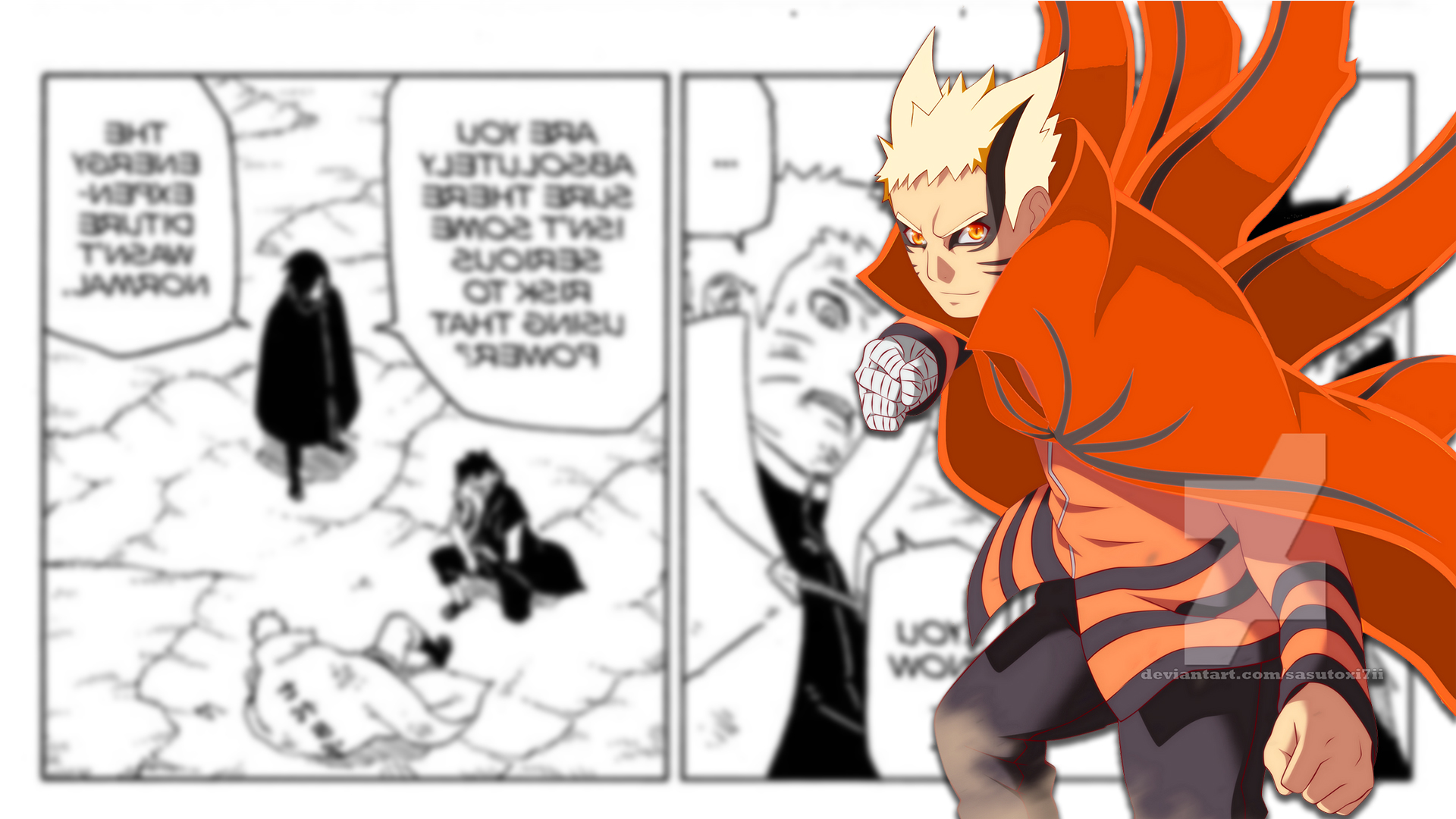 Como desenhar NARUTO modo BÁRION 