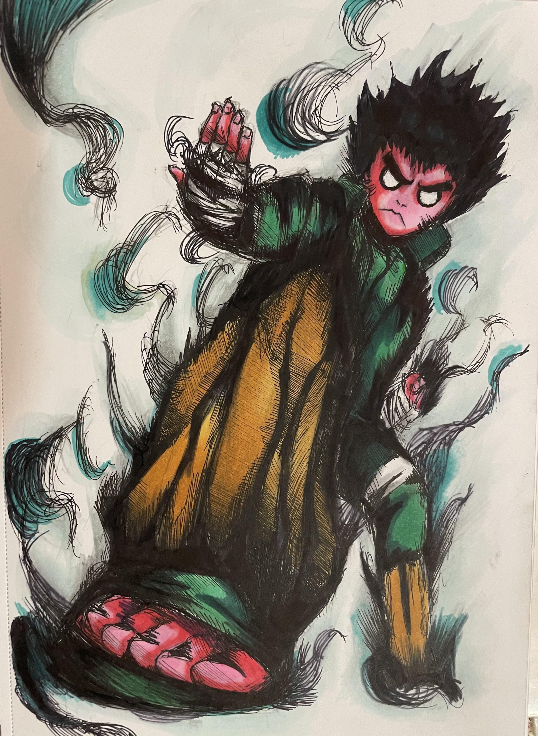 Artista reimagina Rock Lee de Naruto em incrível ilustração Critical Hits